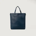 The Poet Midnight Blue Leather Tote Bag